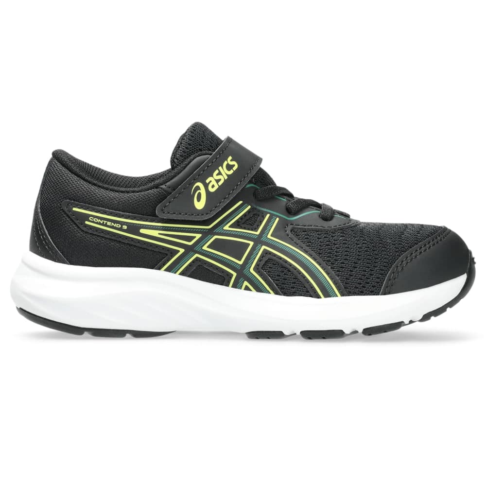 ASICS Contend 9 Infantil Preto/Verde