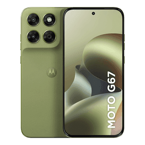 Smartphone Motorola Moto g67 5G 256GB 4GB RAM + 8GB RAM Boost, camera 50MP Sony Lytia 600, tela 1.5K extreme Amoled 120hz, ultrarresistente - Verde Claro