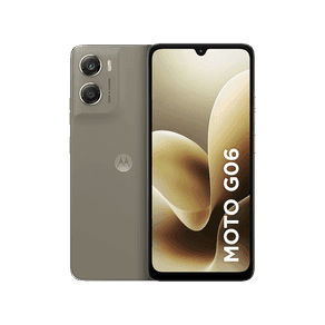 Smartphone Motorola Moto g06 256GB 4GB RAM + 8GB Ram Boost e Camera 50MP com AI Bateria de 5200 mAh Tela 6.9" - Bege