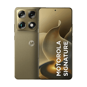 Smartphone Motorola Signature 5G 256GB 12GB RAM + 12GB RAM Boost, 3 cameras 50MP Sony Lytia e Zoom 100x, Tela 1.5K extreme Amoled 165hz - Verde Oliva