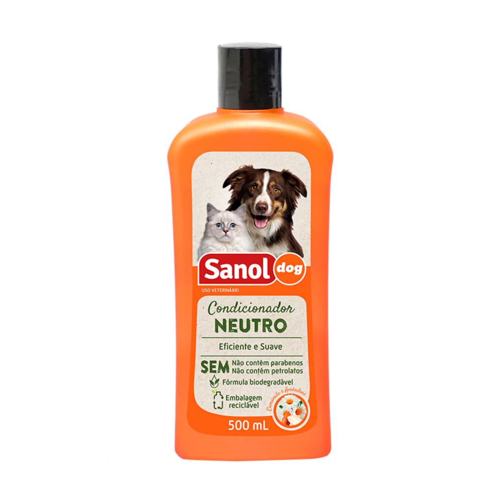 Condicionador Sanol Pelos Neutro Glicerina Dog