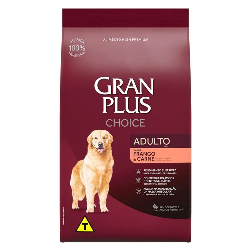 GranPlus Choice Cães Adultos Frango e Carne