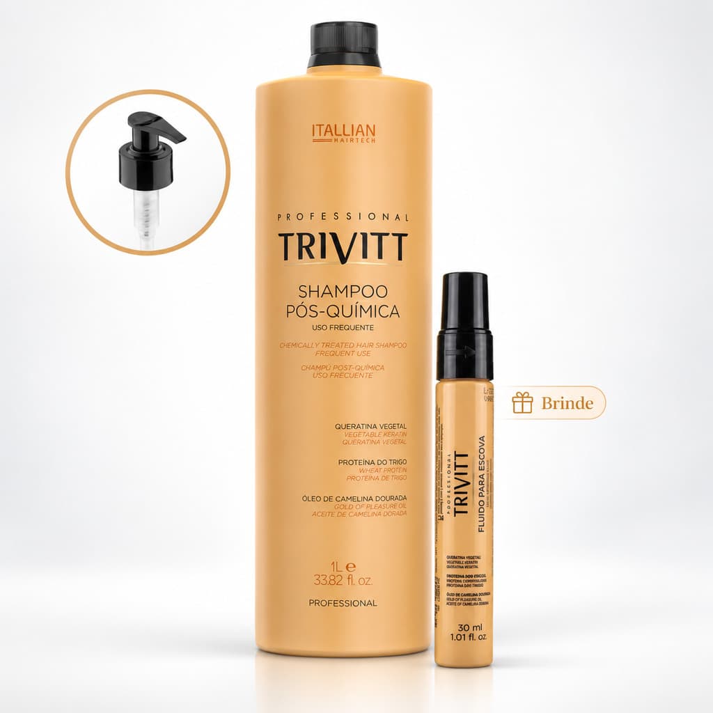 Shampoo Itallian Hairtech Trivitt Pós Química