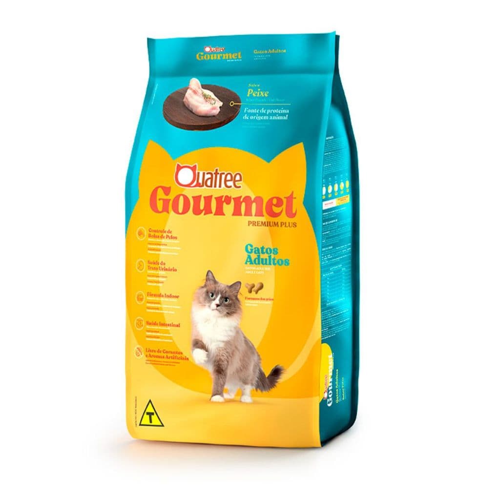 Quatree Gourmet Gatos Adultos Peixe
