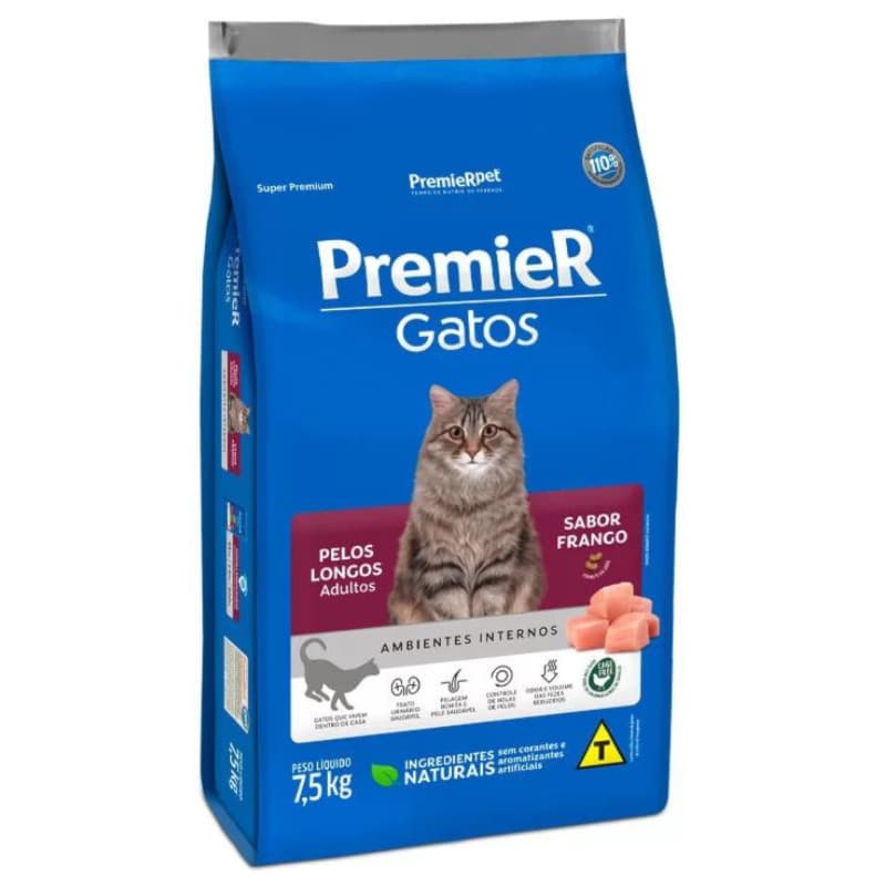 PremieR Ambientes Internos Gatos Adultos Frango