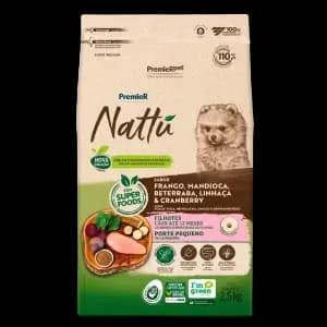 PremieR Nattu Cães Filhotes Raças Pequenas Frango