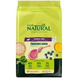 Guabi Natural Natural Cães Adultos Raças Médias Cordeiro