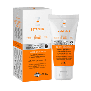 Protetor Solar Facial Totalizante Zeta Skin Color Adapt Fps30 60ml