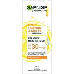 Hidratante Facial Uniform & Matte Garnier SkinActive FPS30 40g