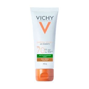 Protetor Solar Capital Soleil Vichy UV-Purify FPS70 Pele Média 40g