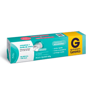 Nistatina 100.000UI/g + Óxido de Zinco 200mg/g Medley Pomada 60g