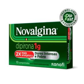 Analgésico e Antitérmico Novalgina 1g 10 Comprimidos