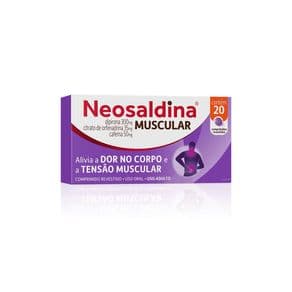 Analgésico e Relaxante Muscular Neosaldina Muscular 20 Comprimidos Revestidos