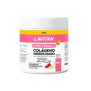 Suplemento Alimentar Colágeno Hidrolisado Lavitan Super Fórmula Sabor Hibisco e Limão 300g