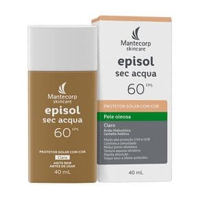 Protetor Solar Facial Episol Sec Acqua Cor Claro FPS60 40ml