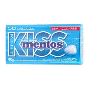 Pastilhas Mentos Mint Kiss Sabor Menta 35g