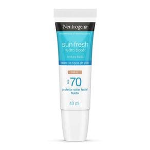 Protetor Solar Facial Neutrogena Sun Fresh Hydro Boost FPS70 Cor 2 40ml