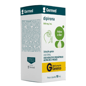 Dipirona Monoidratada 500mg/ml Germed Solução Oral 10ml
