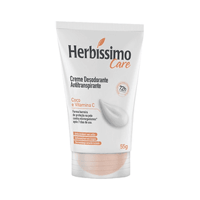 Creme Desodorante Antitranspirante Herbíssimo Care Coco e Vitamina C 55g