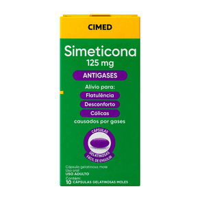 Simeticona 125mg Cimed 10 Cápsulas Gelatinosas