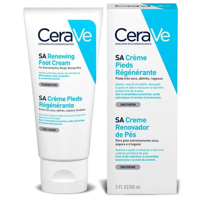 Creme Renovador de Pés Cerave Hidratante Sem Fragrância 88ml