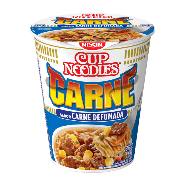 Macarrão Cup Noodles Carne Defumada 69g