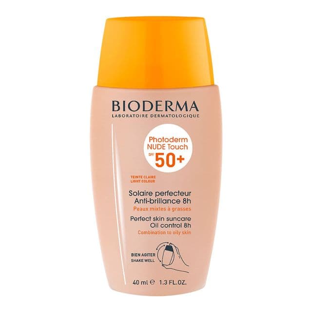 Protetor Solar Photoderm Bioderma Nude Touch + Claro FPS50 40ml