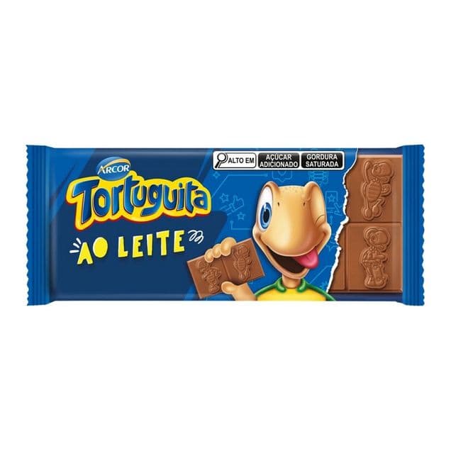 Barra Chocolate Arcor Tortuguita Ao Leite 80g