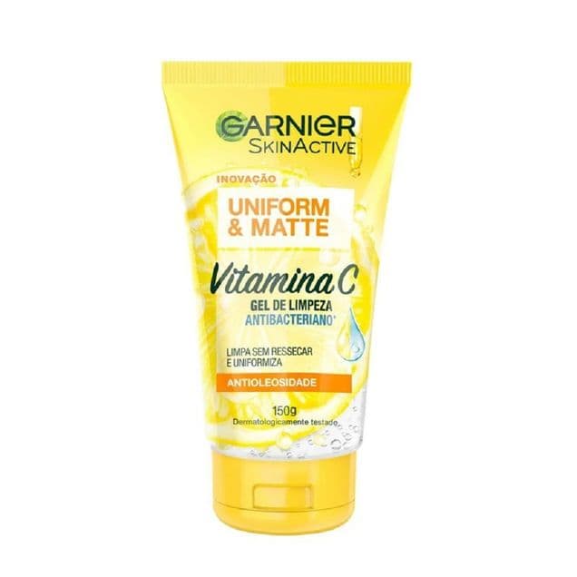 Gel de Limpeza Facial Garnier Uniforme & Matte Vitamina C 150g