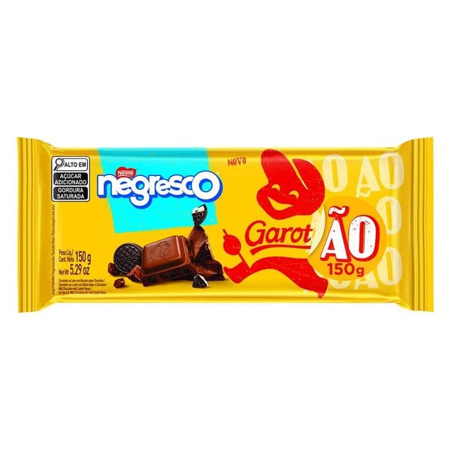 Chocolate Garoto Garotão Negresco 150g
