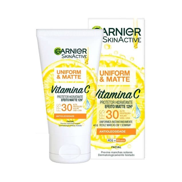 Hidratante Facial Garnier SkinActive Uniform & Matte Vitamina C FPS30 40g