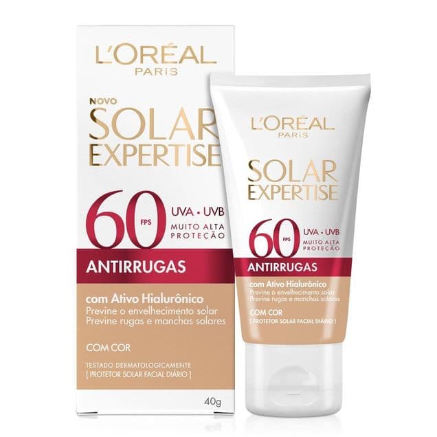 Protetor Solar Facial Loreal Expertise Antirrugas com Cor FPS60 40g