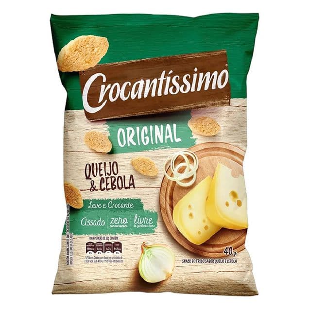 Salgadinho Crocantíssimo Queijo e Cebola 40g