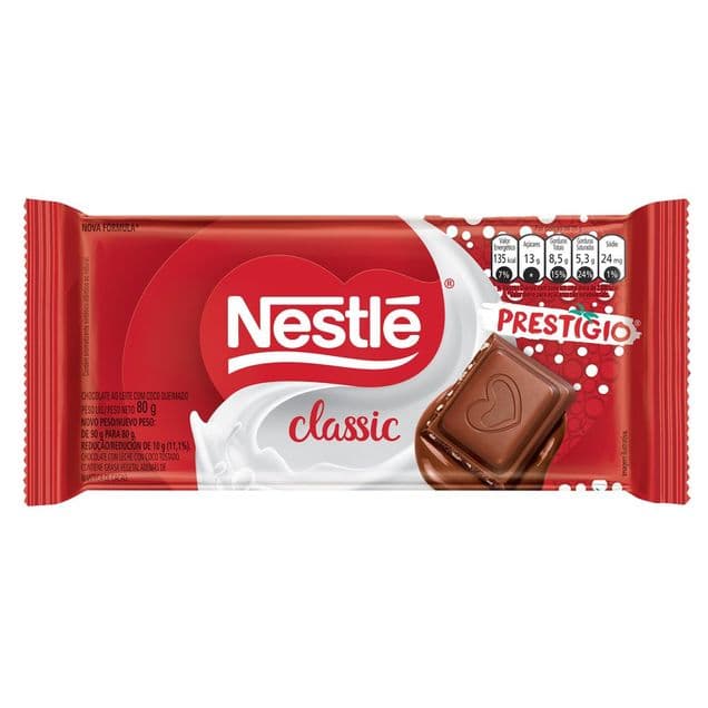 Chocolate ao Leite Nestlé Prestígio Coco Recheado 80g