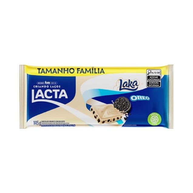 Chocolate branco Lacta Laka Oreo 145g