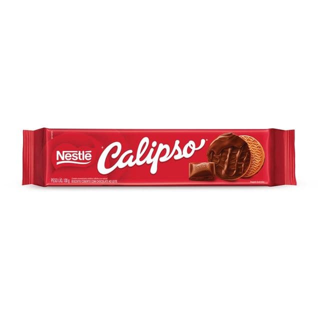 Biscoito Nestlé Calipso com Cobertura de Chocolate 130g