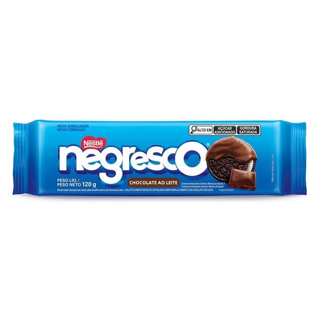 Biscoito Negresco Coberto Nestlé Chocolate ao Leite 120g