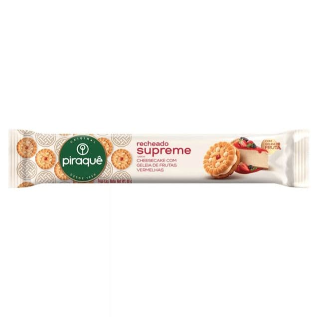 Biscoito Piraquê Supreme Geleia de Frutas Vermelhas 80g