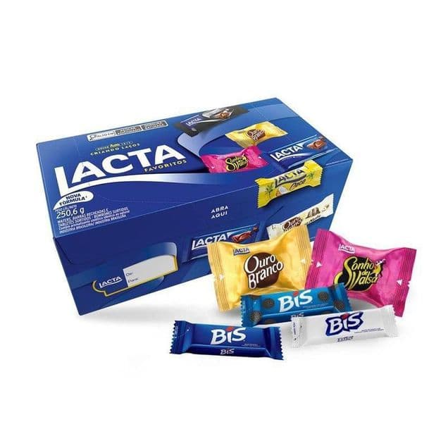 Caixa de Bombom Lacta Favoritos Chocolate ao Leite Sortido 250,6g