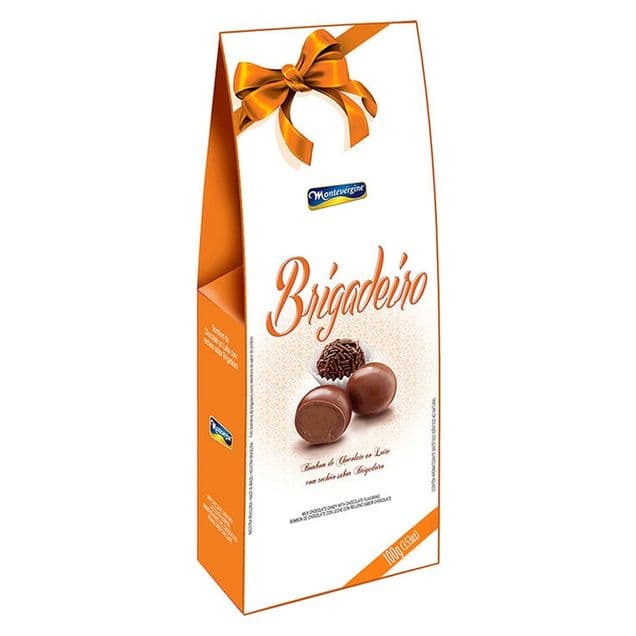Bombom de Brigadeiro Montevérgine Chocolate ao Leite Recheado 100g