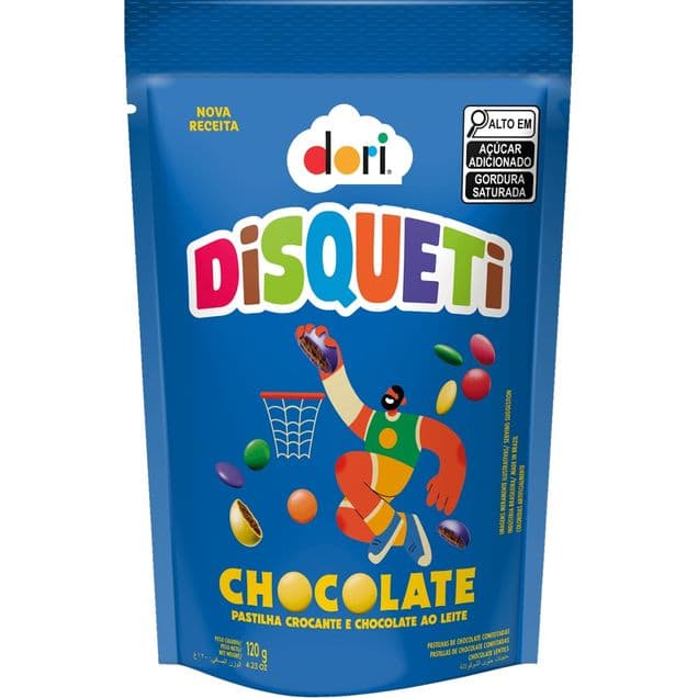 Disqueti Dori Chocolate Ao Leite 120g
