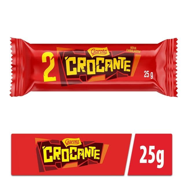 Chocolate ao Leite Garoto Crocante 25g