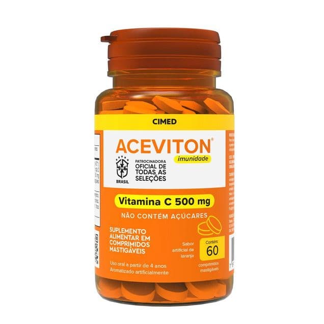 Vitamina C Aceviton Imunidade 500mg Cimed 60 Comprimidos