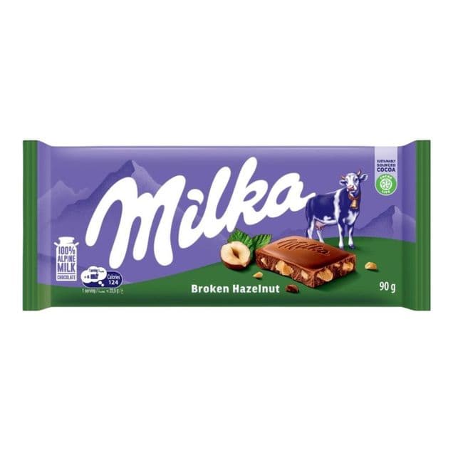 Chocolate Milka Ao Leite Broken Hazelnut 90g