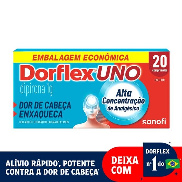 Dorflex UNO 1g Sanofi 20 Comprimidos