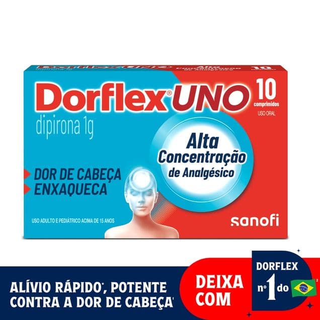 Dorflex Uno 1g Sanofi 10 Comprimidos