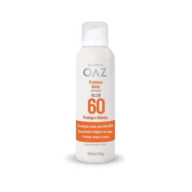 Protetor Solar Aerossol OAZ FPS 60 200ml