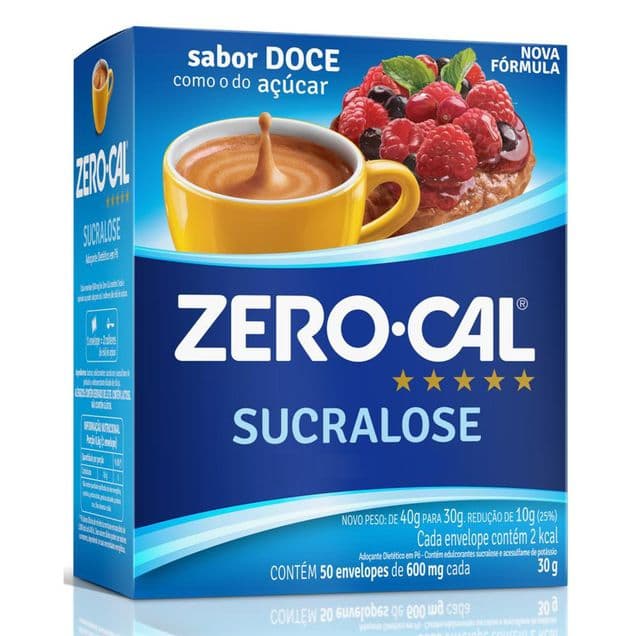Adoçante Zero Cal Sucralose 50 sachês