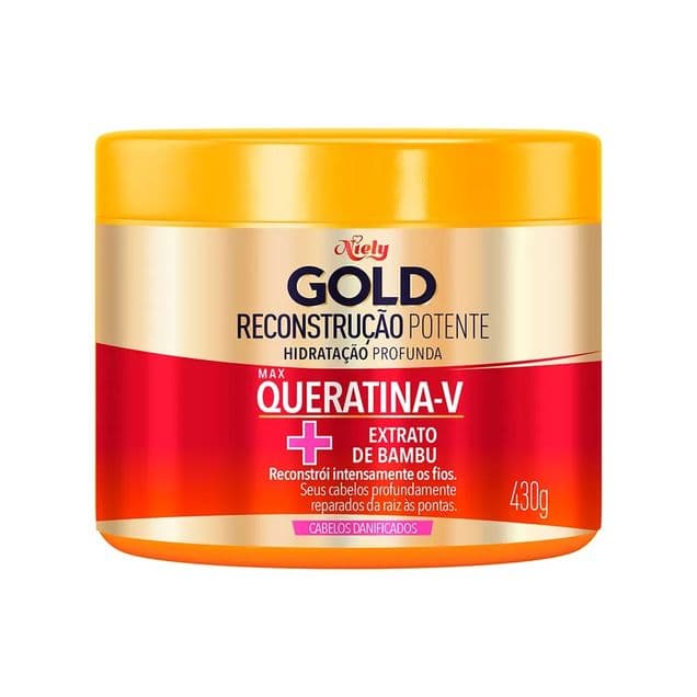 Máscara Capilar Niely Gold Multifuncional 3 em 1 Reconstrução Potente