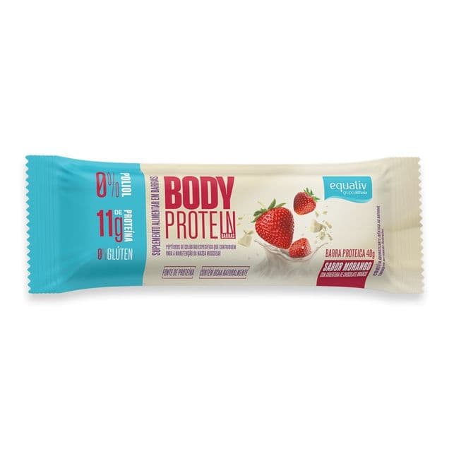 Barra de Proteína Body Protein Red Morango Equaliv 40g